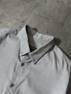 A/W 2007/08 Raf Simons Basketweave Darted Shirt Grey Men - L