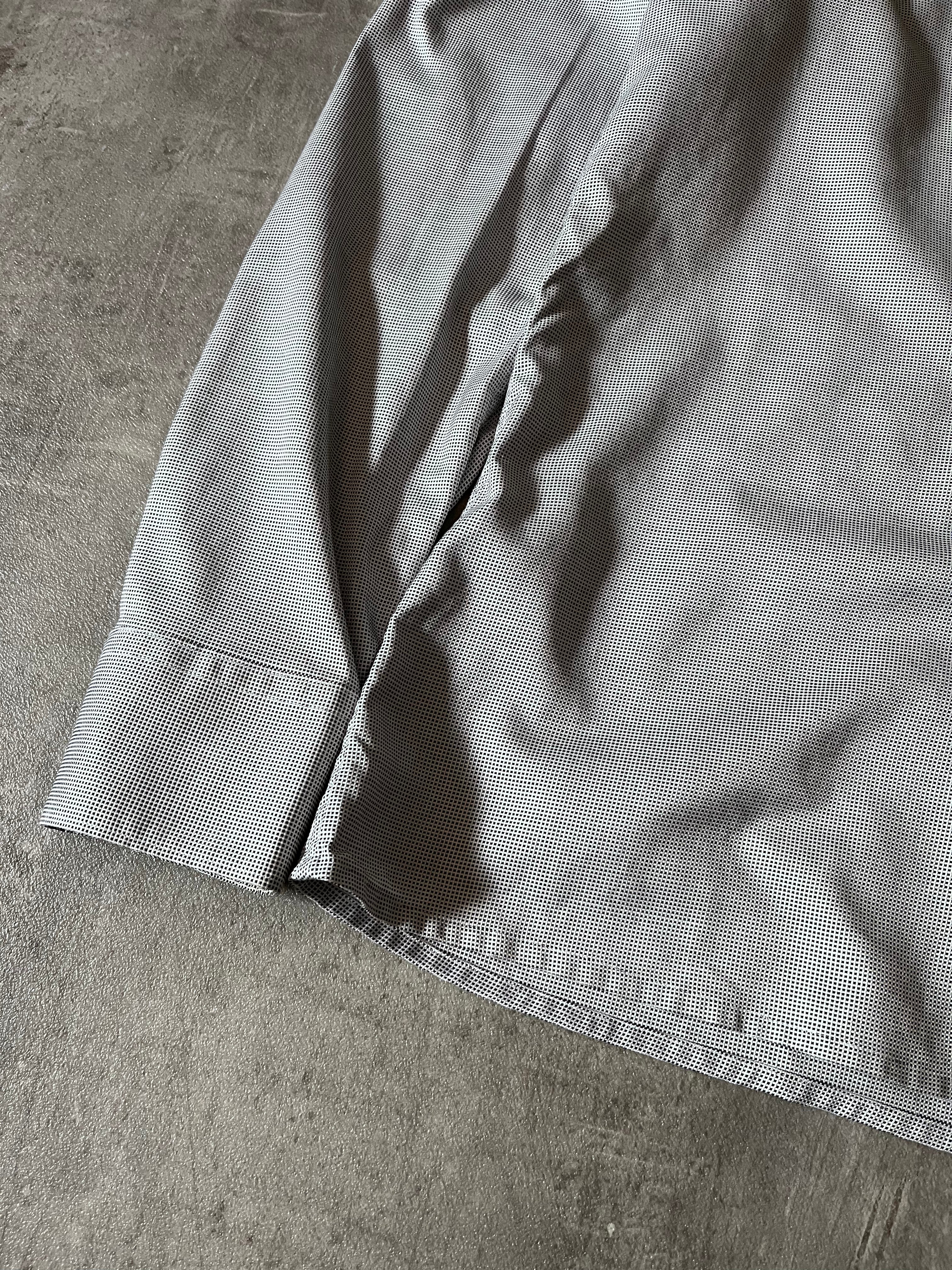 A/W 2007/08 Raf Simons Basketweave Darted Shirt Grey Men - L