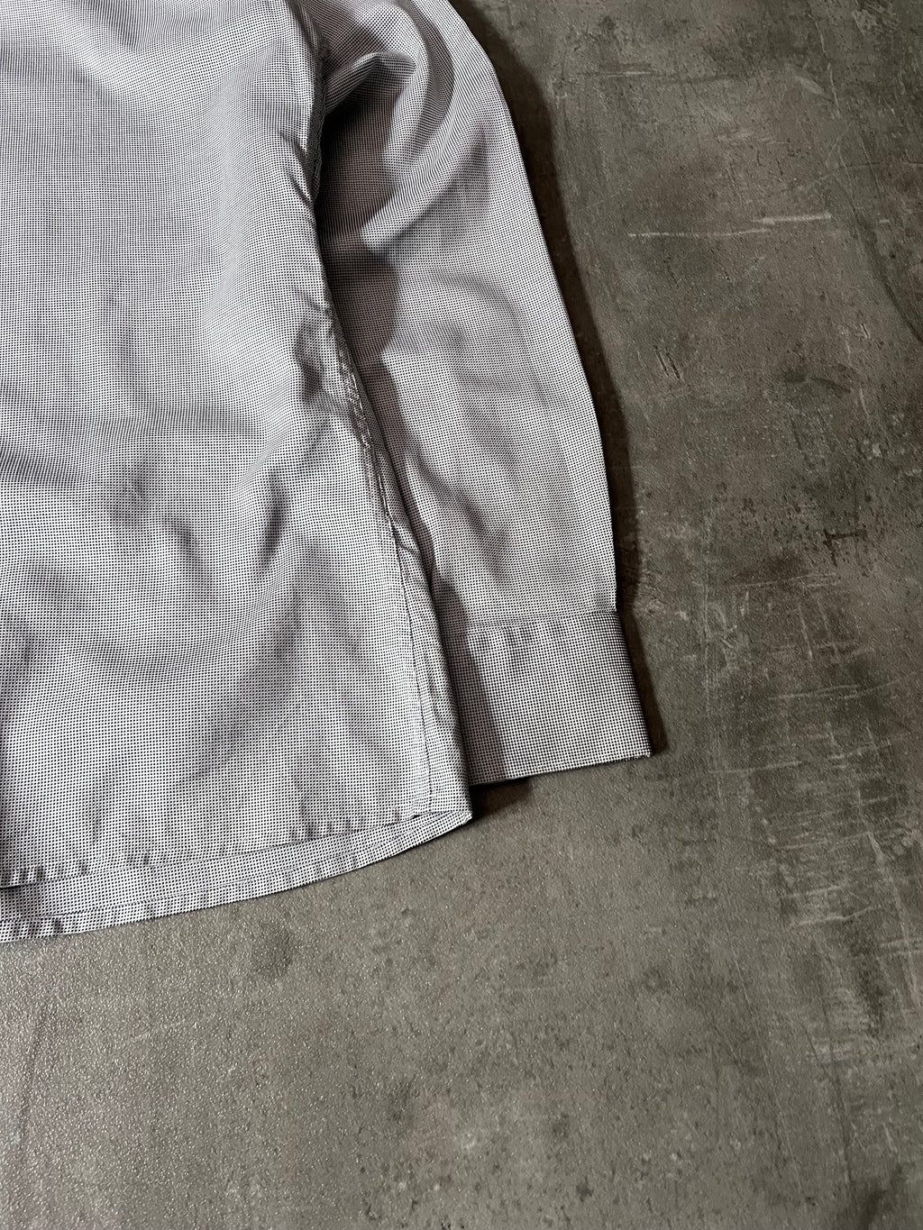 A/W 2007/08 Raf Simons Basketweave Darted Shirt Grey Men - L