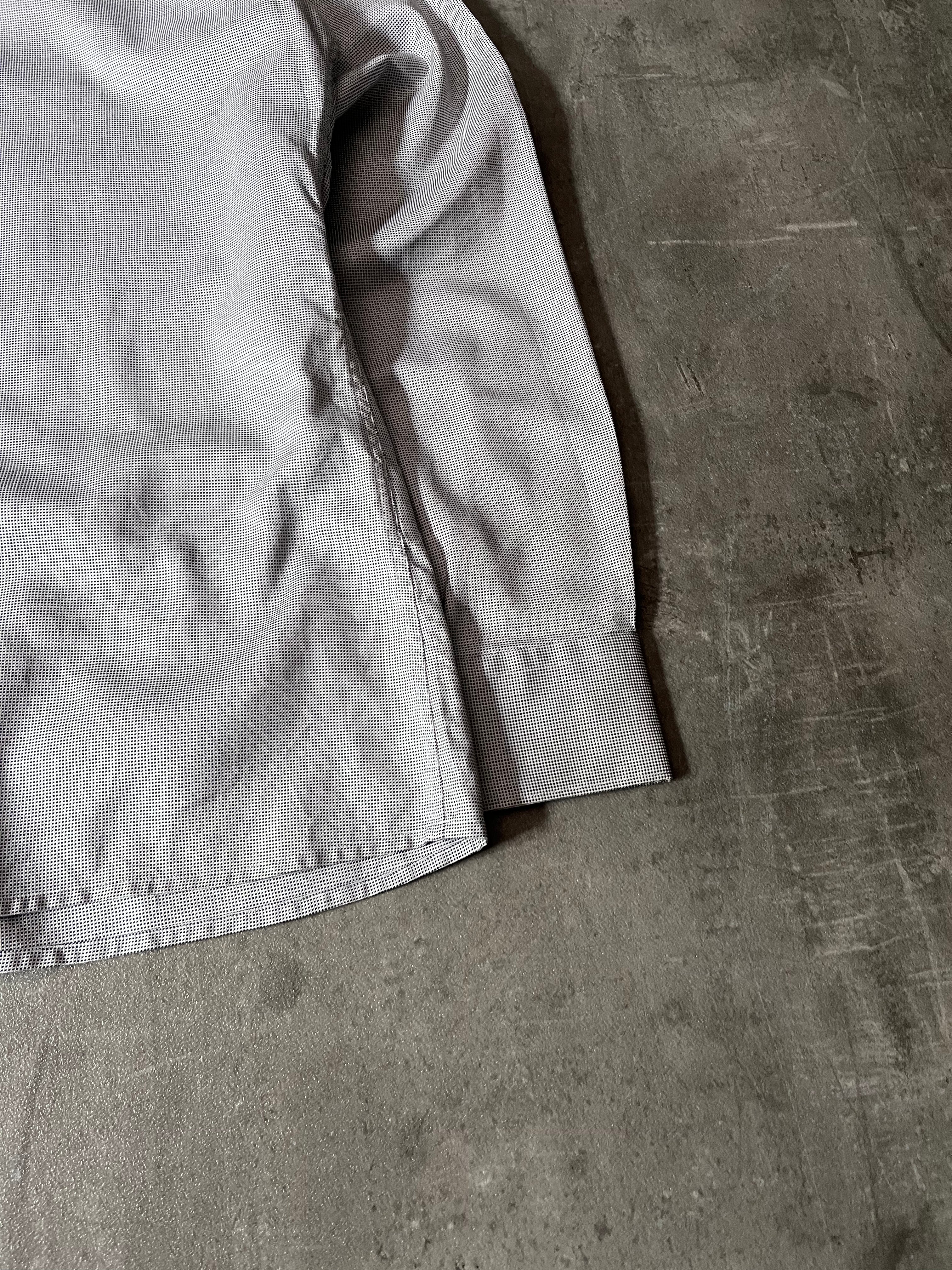 A/W 2007/08 Raf Simons Basketweave Darted Shirt Grey Men - L
