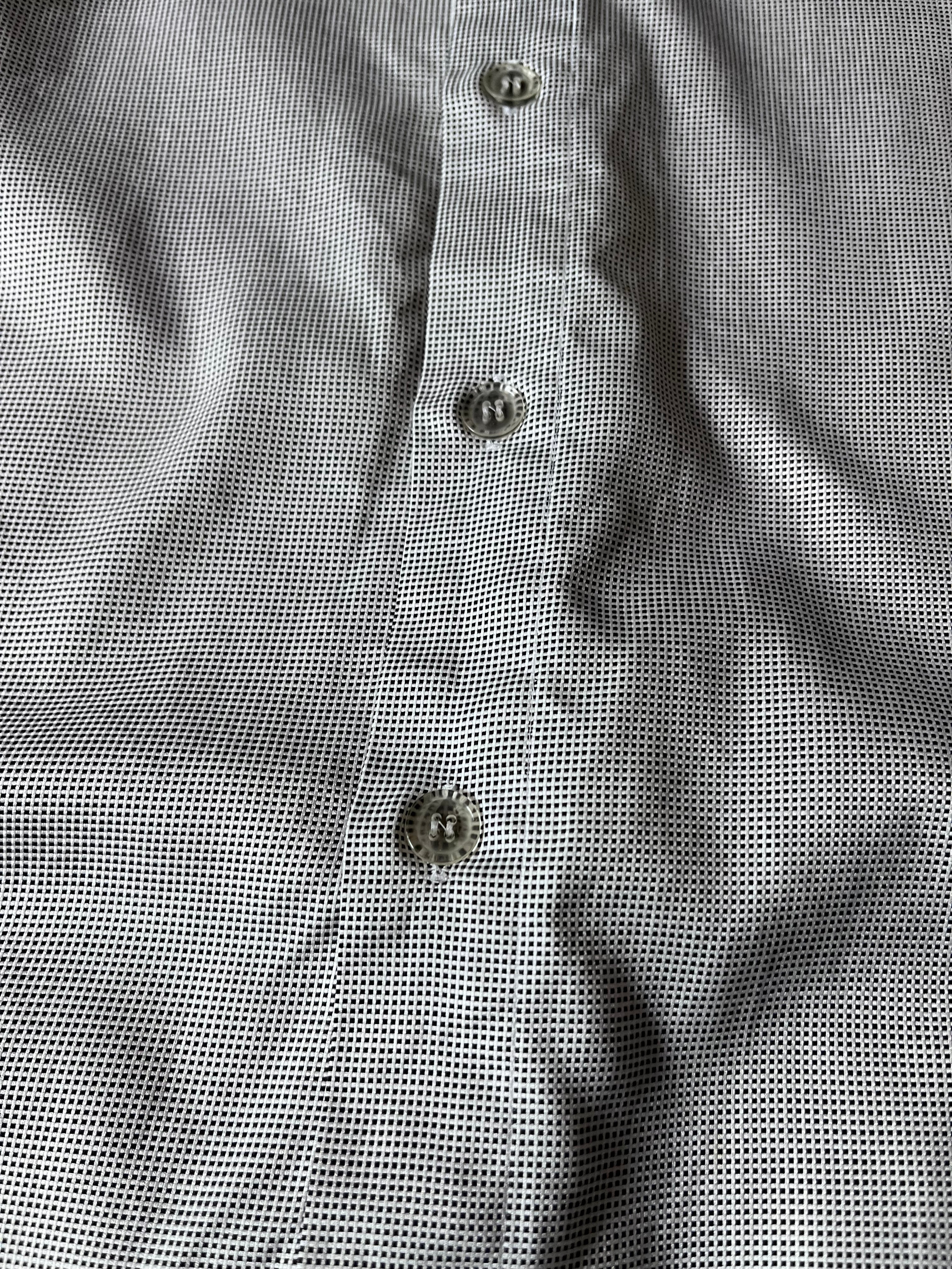 A/W 2007/08 Raf Simons Basketweave Darted Shirt Grey Men - L