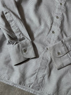 A/W 2007/08 Raf Simons Basketweave Darted Shirt Grey Men - L