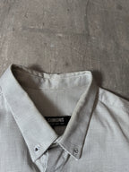 A/W 2007/08 Raf Simons Basketweave Darted Shirt Grey Men - L