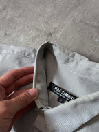 A/W 2007/08 Raf Simons Basketweave Darted Shirt Grey Men - L