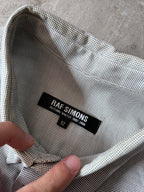 A/W 2007/08 Raf Simons Basketweave Darted Shirt Grey Men - L
