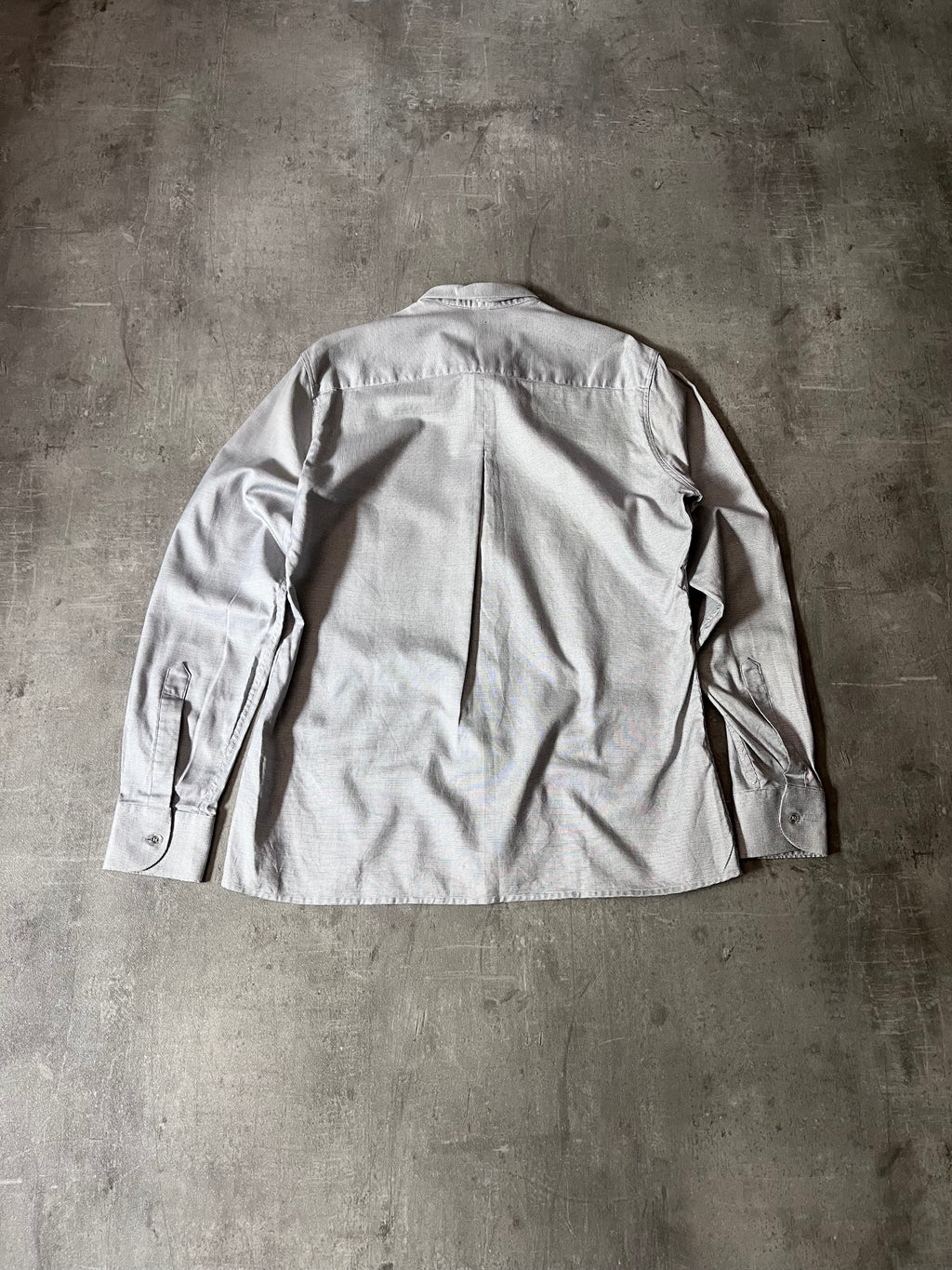 A/W 2007/08 Raf Simons Basketweave Darted Shirt Grey Men - L