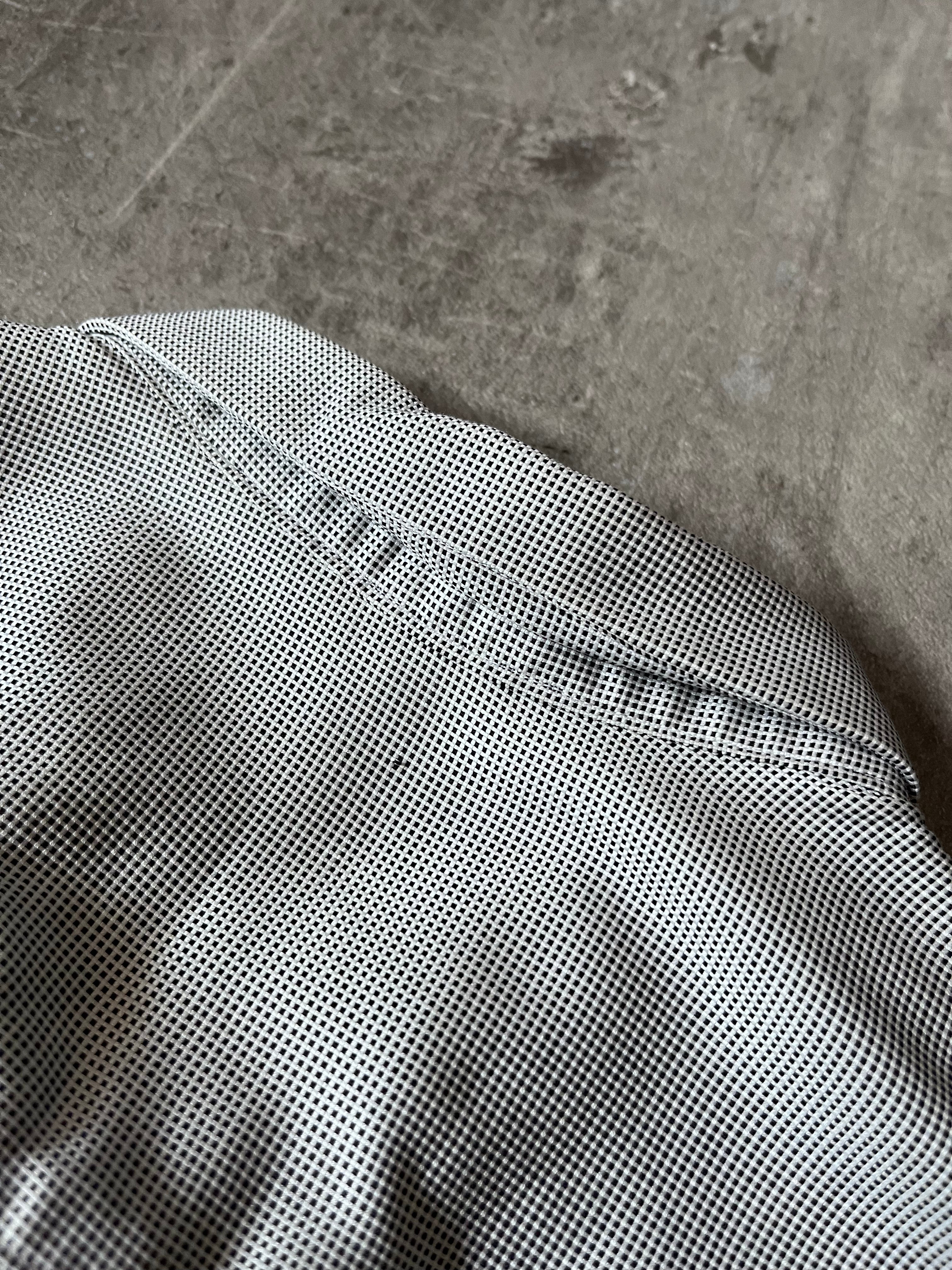 A/W 2007/08 Raf Simons Basketweave Darted Shirt Grey Men - L