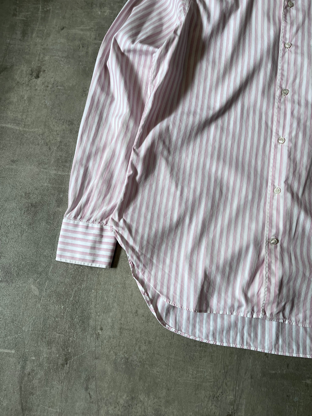 Loro Piana Striped Formal Shirt Pink White Men - XL