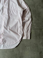 Loro Piana Striped Formal Shirt Pink White Men - XL