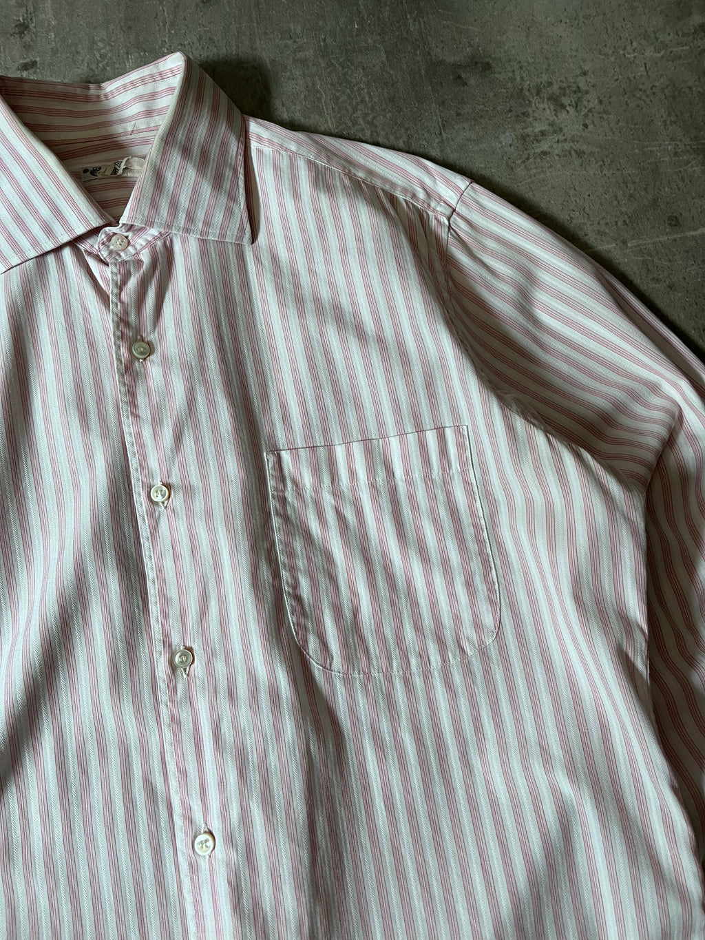 Loro Piana Striped Formal Shirt Pink White Men - XL