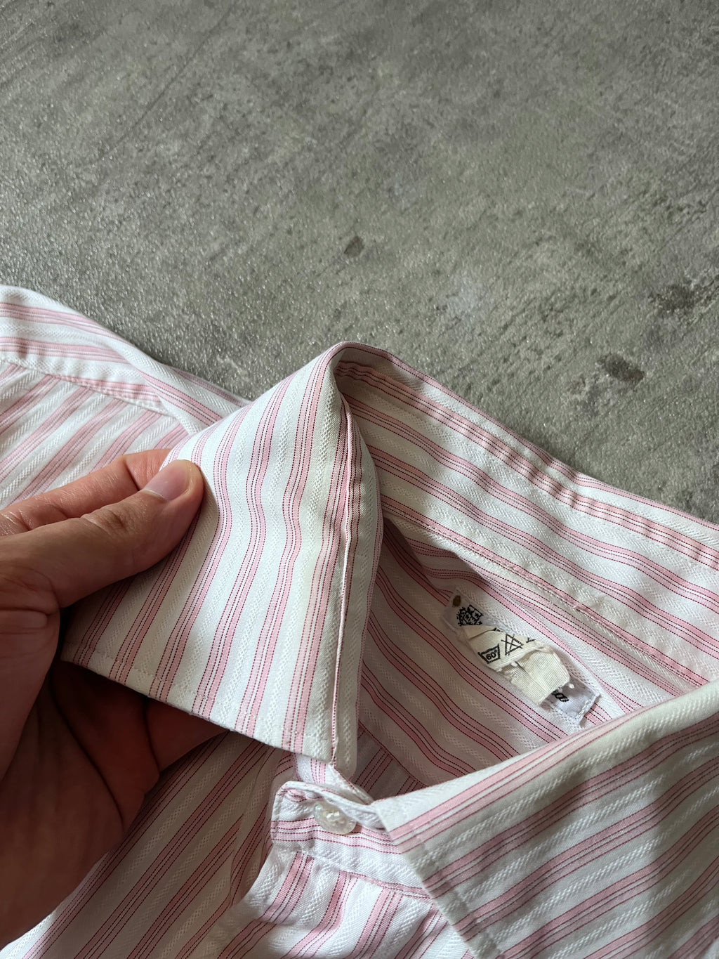 Loro Piana Striped Formal Shirt Pink White Men - XL