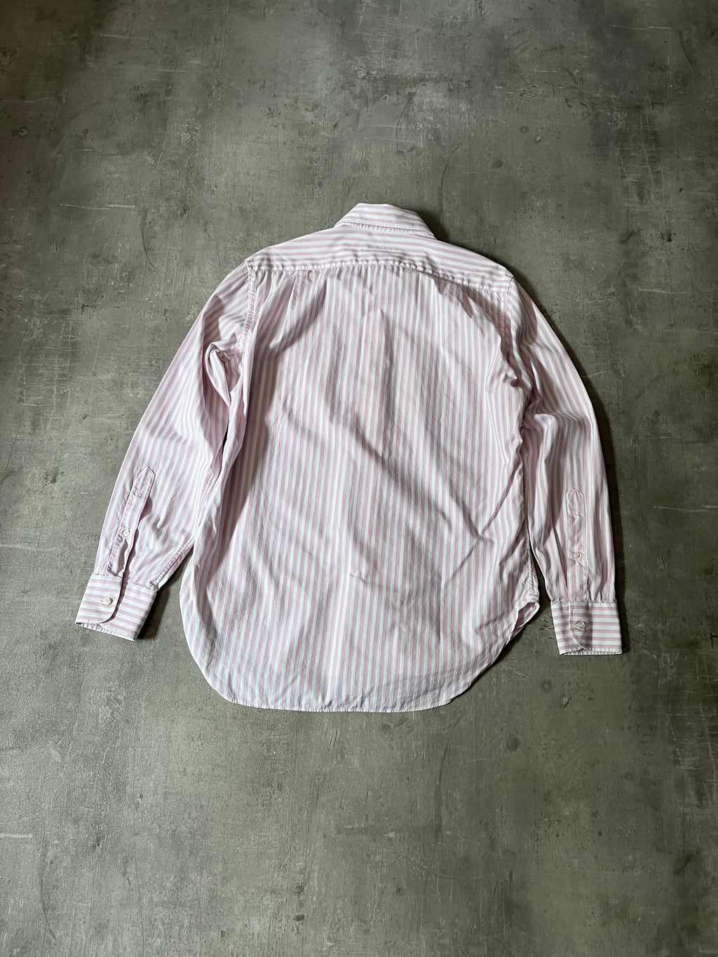 Loro Piana Striped Formal Shirt Pink White Men - XL