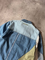 Ne-Net by Issey Miyake Reconstructed Patchwork Denim Shirt Blue Men - M