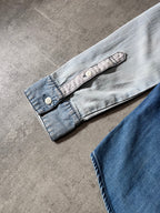 Ne-Net by Issey Miyake Reconstructed Patchwork Denim Shirt Blue Men - M
