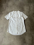 S/S 2019 Maison Margiela Artisanal Line Deconstructed Short Sleeve Shirt White Men - M