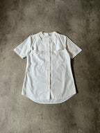 S/S 2019 Maison Margiela Artisanal Line Deconstructed Short Sleeve Shirt White Men - M