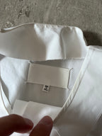 S/S 2019 Maison Margiela Artisanal Line Deconstructed Short Sleeve Shirt White Men - M