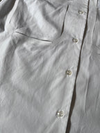 S/S 2019 Maison Margiela Artisanal Line Deconstructed Short Sleeve Shirt White Men - M