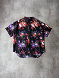 S/S 2019 Dior x Kaws Bouquet De Fleurs Print Silk Short Sleeve Shirt Multicolor Men - M