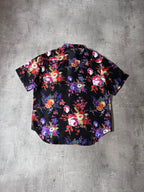 S/S 2019 Dior x Kaws Bouquet De Fleurs Print Silk Short Sleeve Shirt Multicolor Men - M