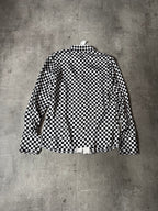 F/W 1995 Gianni Versace Checkered Silk Shirt Black White Women - S