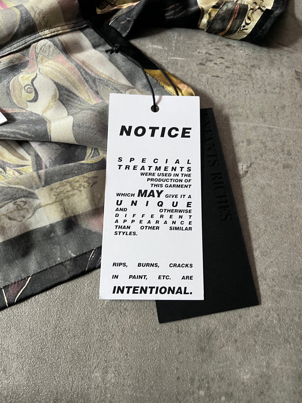 F/W 2019 Enfants Riches Deprimes Broken Violin Silk Shirt Multicolor Men - L