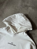 A/W 2020 Maison Margiela Upside Down Logo Hoodie White Men - L