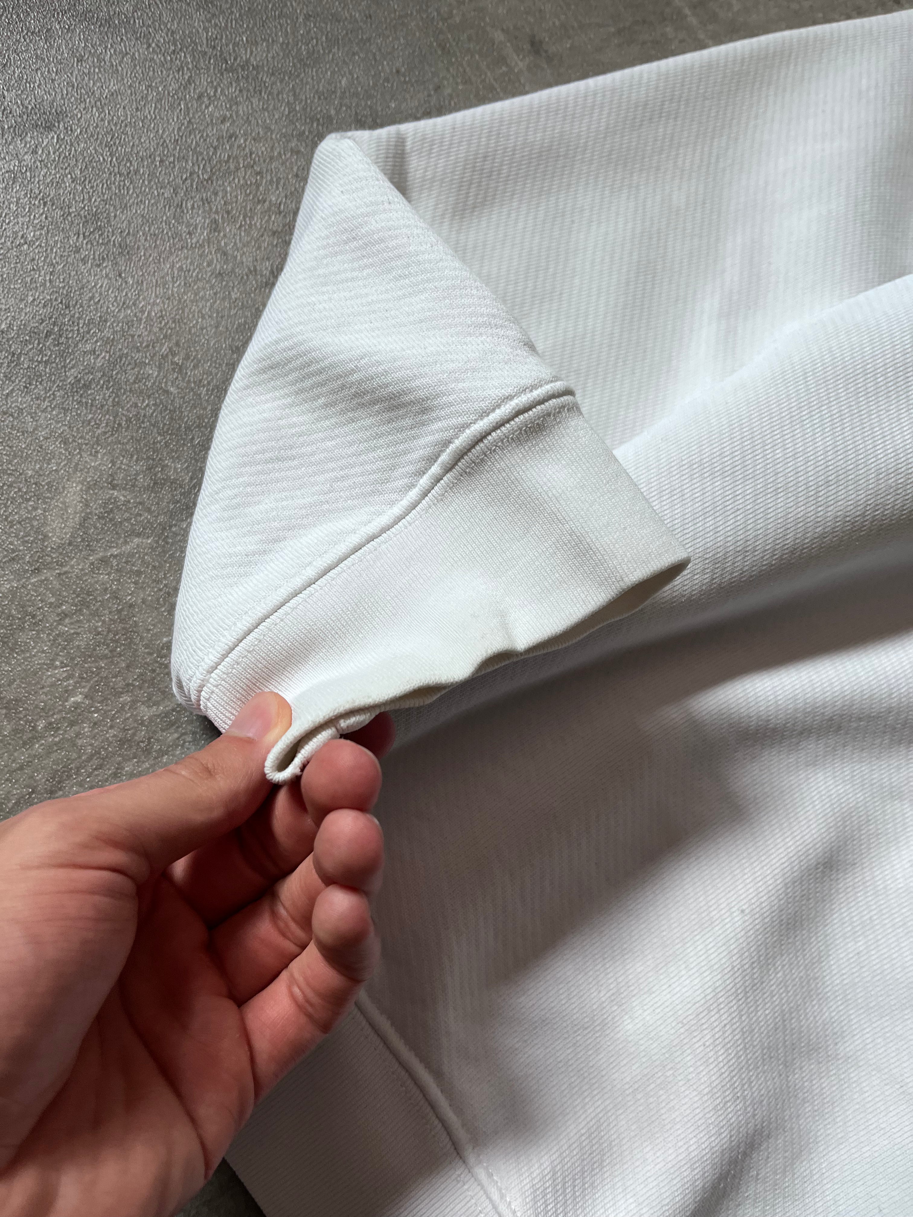 A/W 2020 Maison Margiela Upside Down Logo Hoodie White Men - L