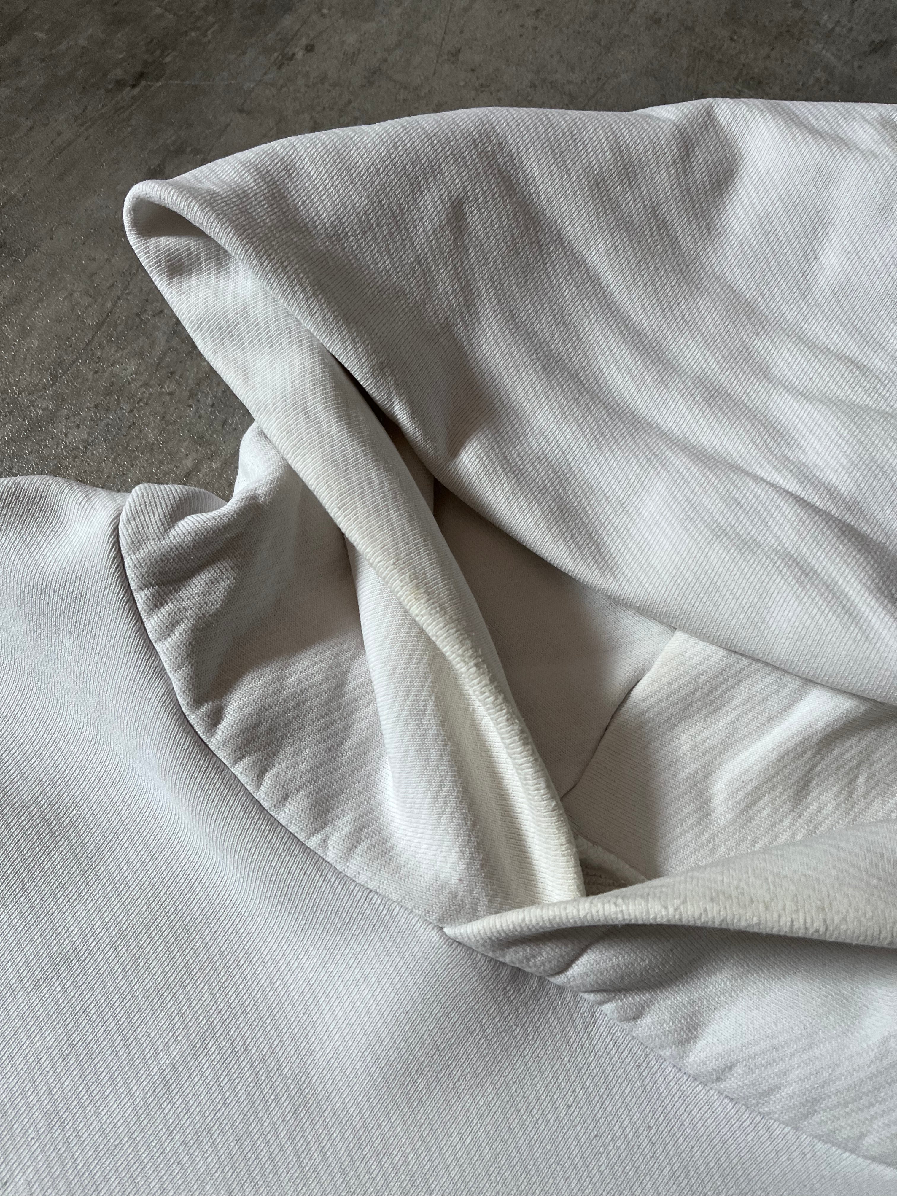 A/W 2020 Maison Margiela Upside Down Logo Hoodie White Men - L