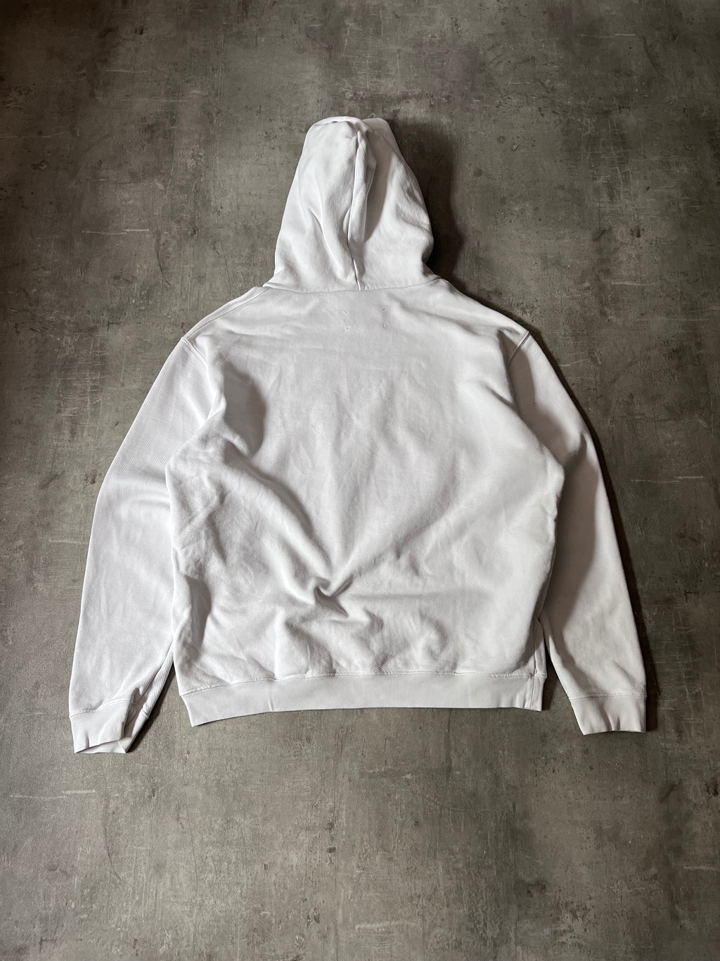 A/W 2020 Maison Margiela Upside Down Logo Hoodie White Men - L