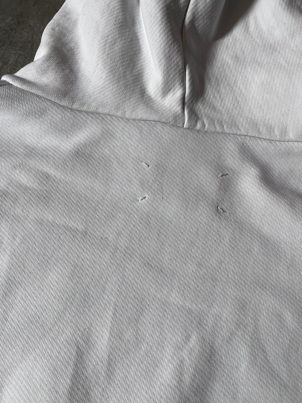 A/W 2020 Maison Margiela Upside Down Logo Hoodie White Men - L