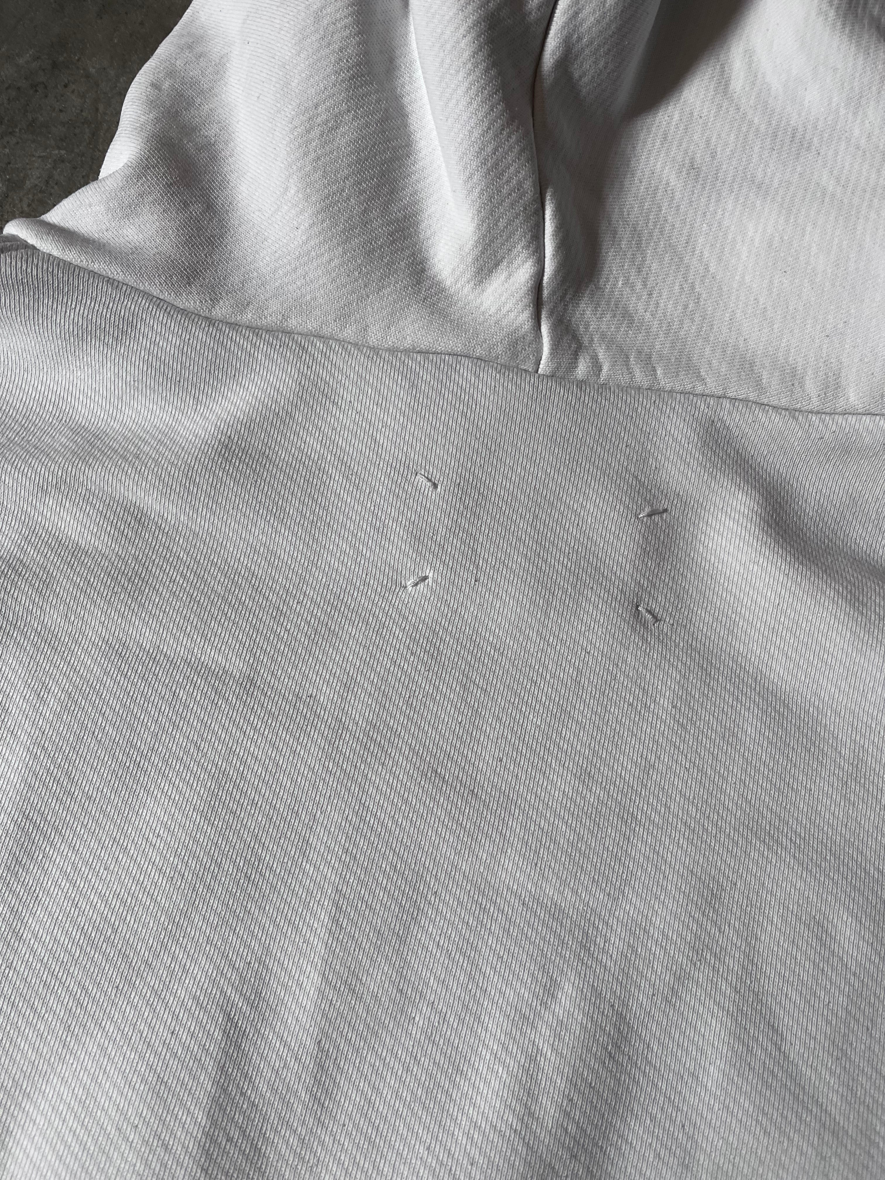 A/W 2020 Maison Margiela Upside Down Logo Hoodie White Men - L