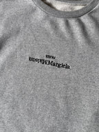 A/W 2020 Maison Margiela Upside Down Logo Sweatshirt Grey Man - L