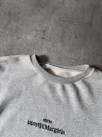 A/W 2020 Maison Margiela Upside Down Logo Sweatshirt Grey Man - L