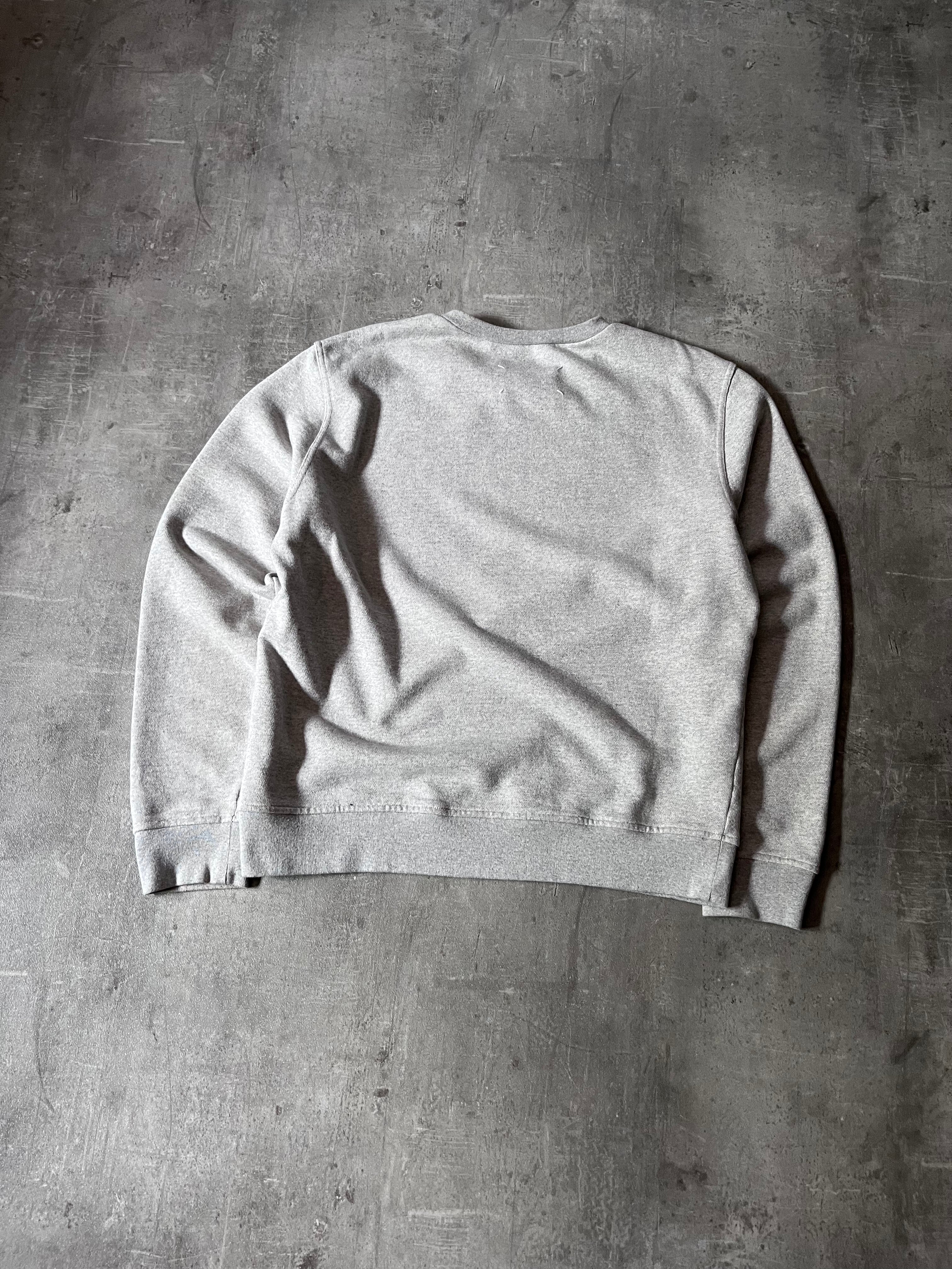 A/W 2020 Maison Margiela Upside Down Logo Sweatshirt Grey Man - L