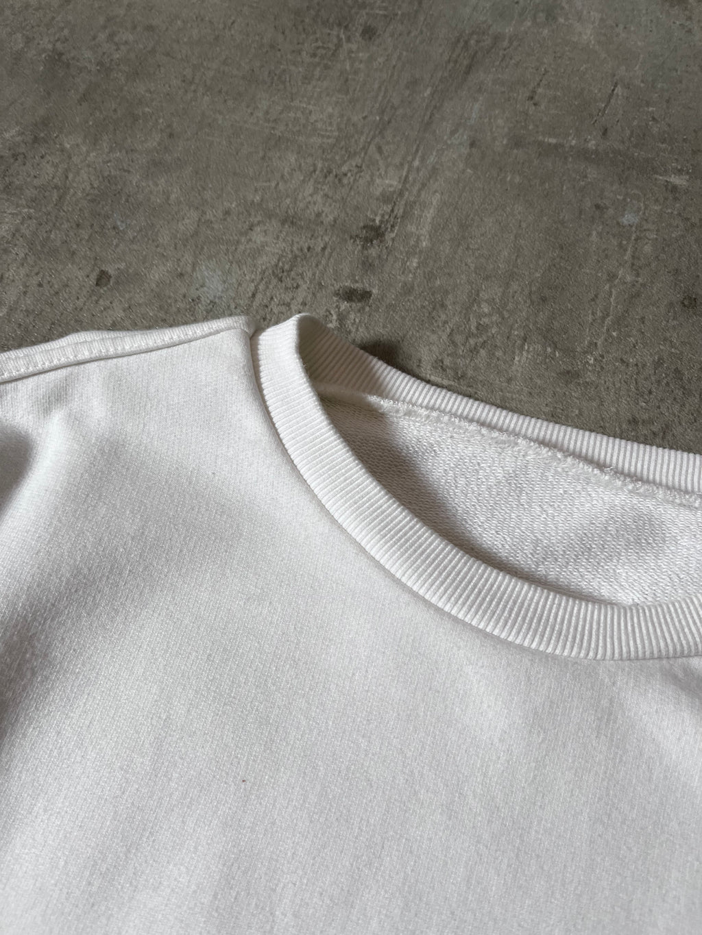 S/S 2021 Maison Margiela Upside Down Logo Sweatshirt White Men - M