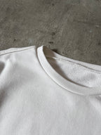 S/S 2021 Maison Margiela Upside Down Logo Sweatshirt White Men - M