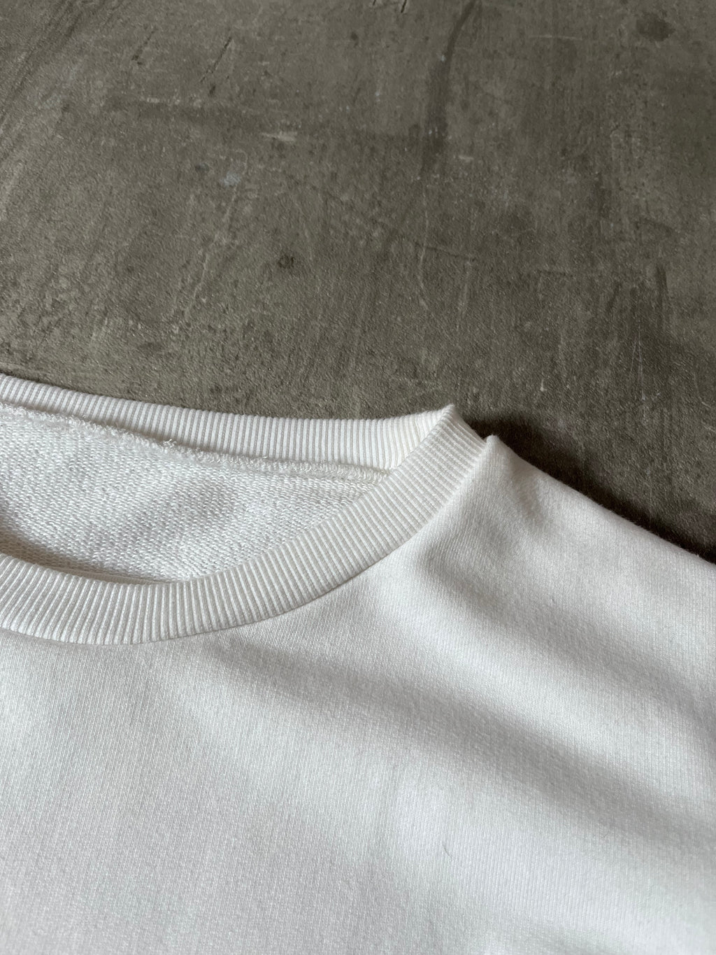 S/S 2021 Maison Margiela Upside Down Logo Sweatshirt White Men - M