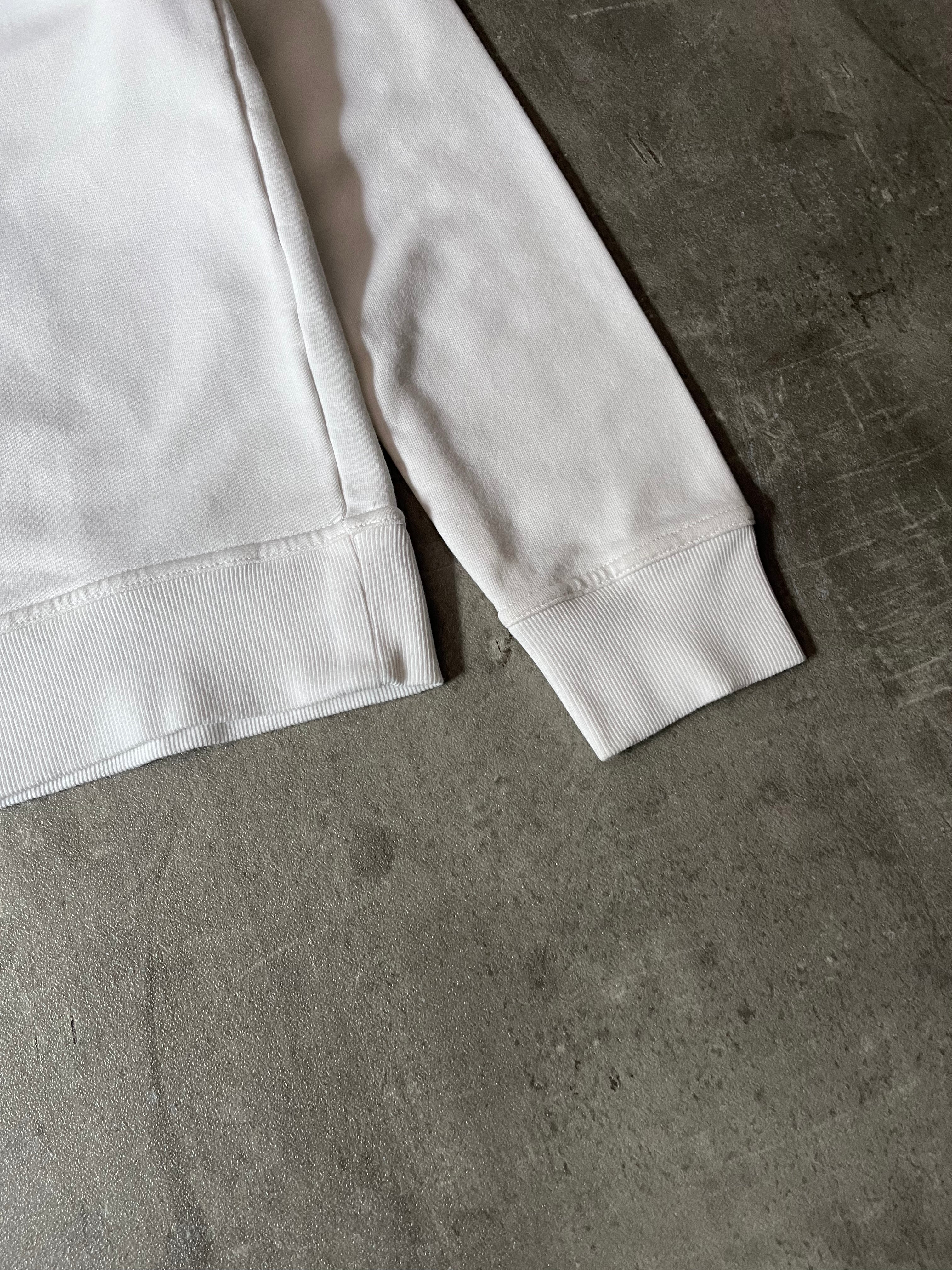 S/S 2021 Maison Margiela Upside Down Logo Sweatshirt White Men - M