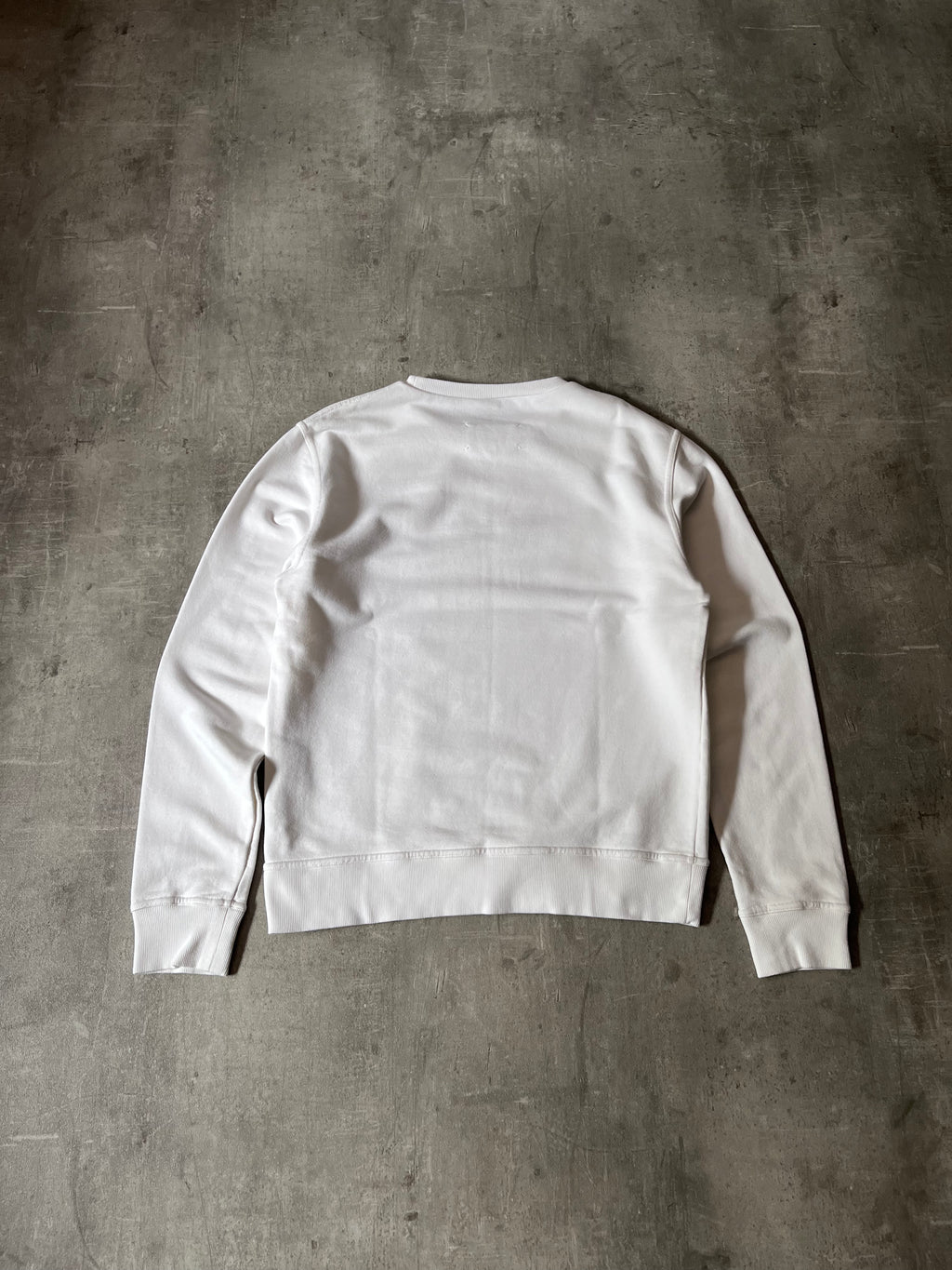 S/S 2021 Maison Margiela Upside Down Logo Sweatshirt White Men - M