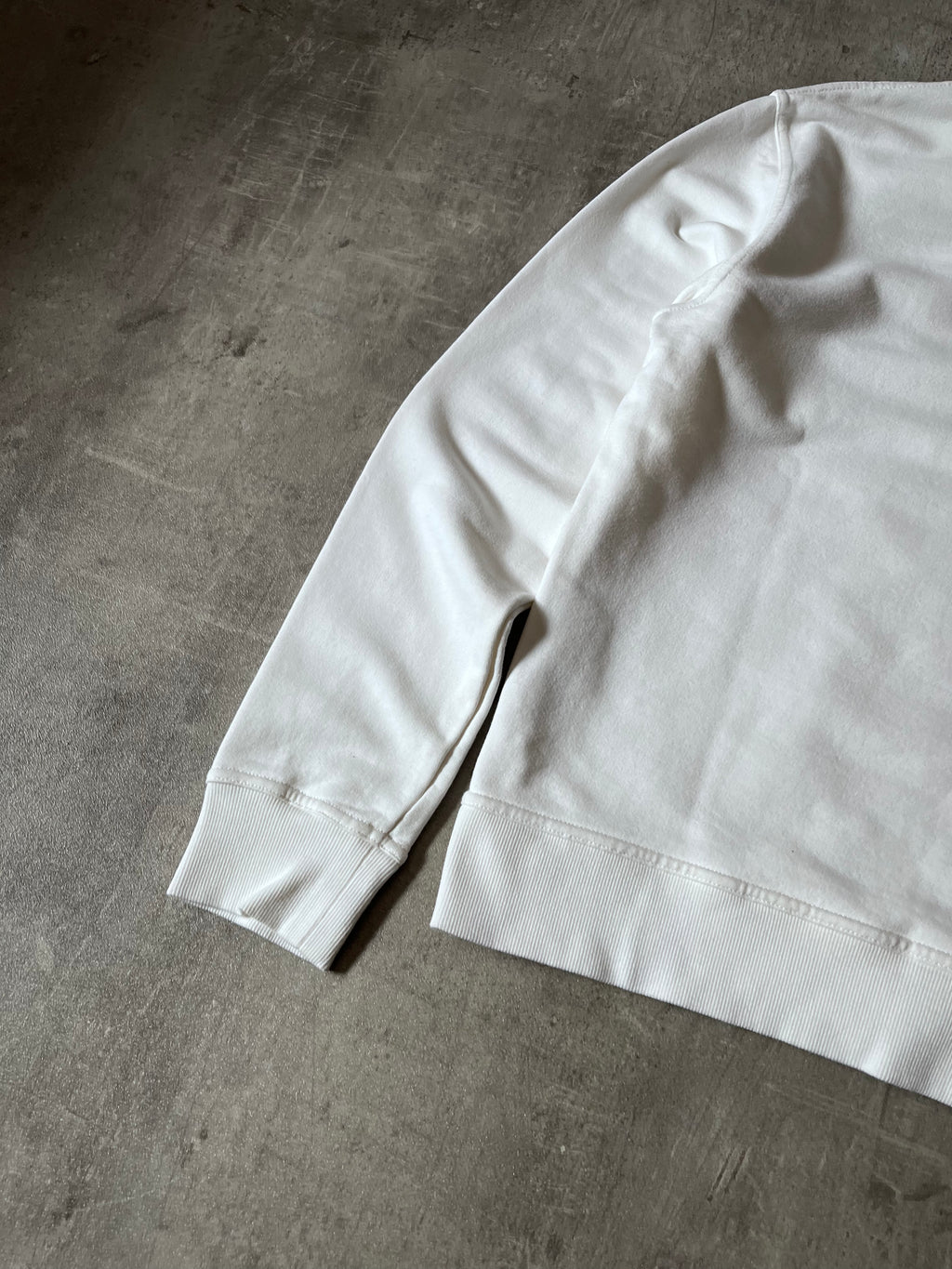 S/S 2021 Maison Margiela Upside Down Logo Sweatshirt White Men - M