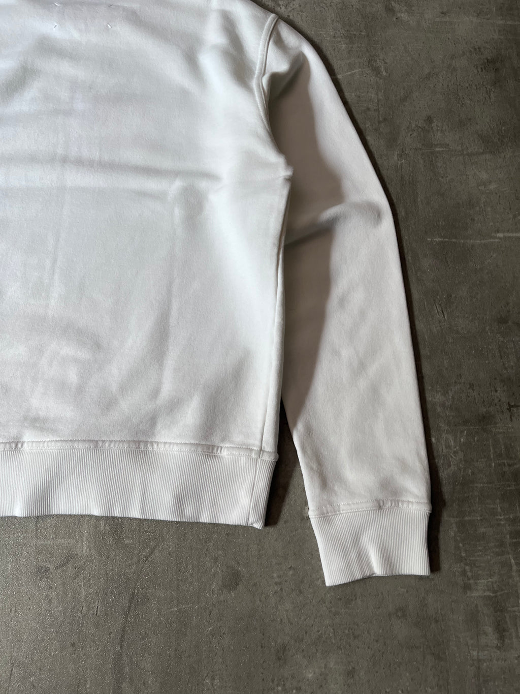 S/S 2021 Maison Margiela Upside Down Logo Sweatshirt White Men - M