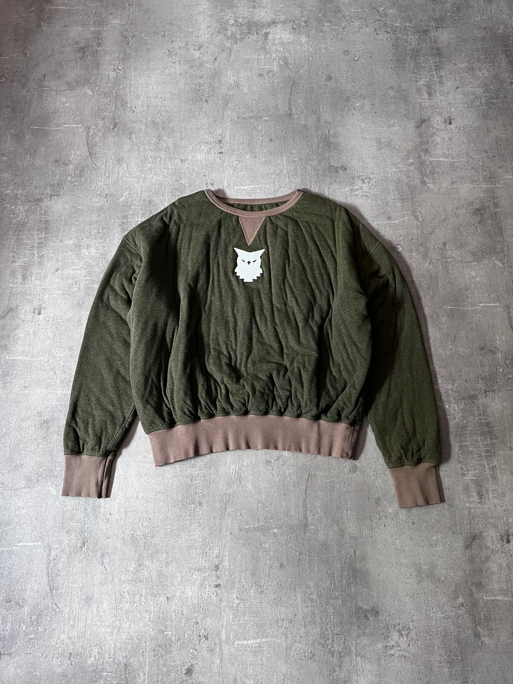 S/S 2022 Maison Margiela by John Galliano Owl Sweatshirt Green Men - M