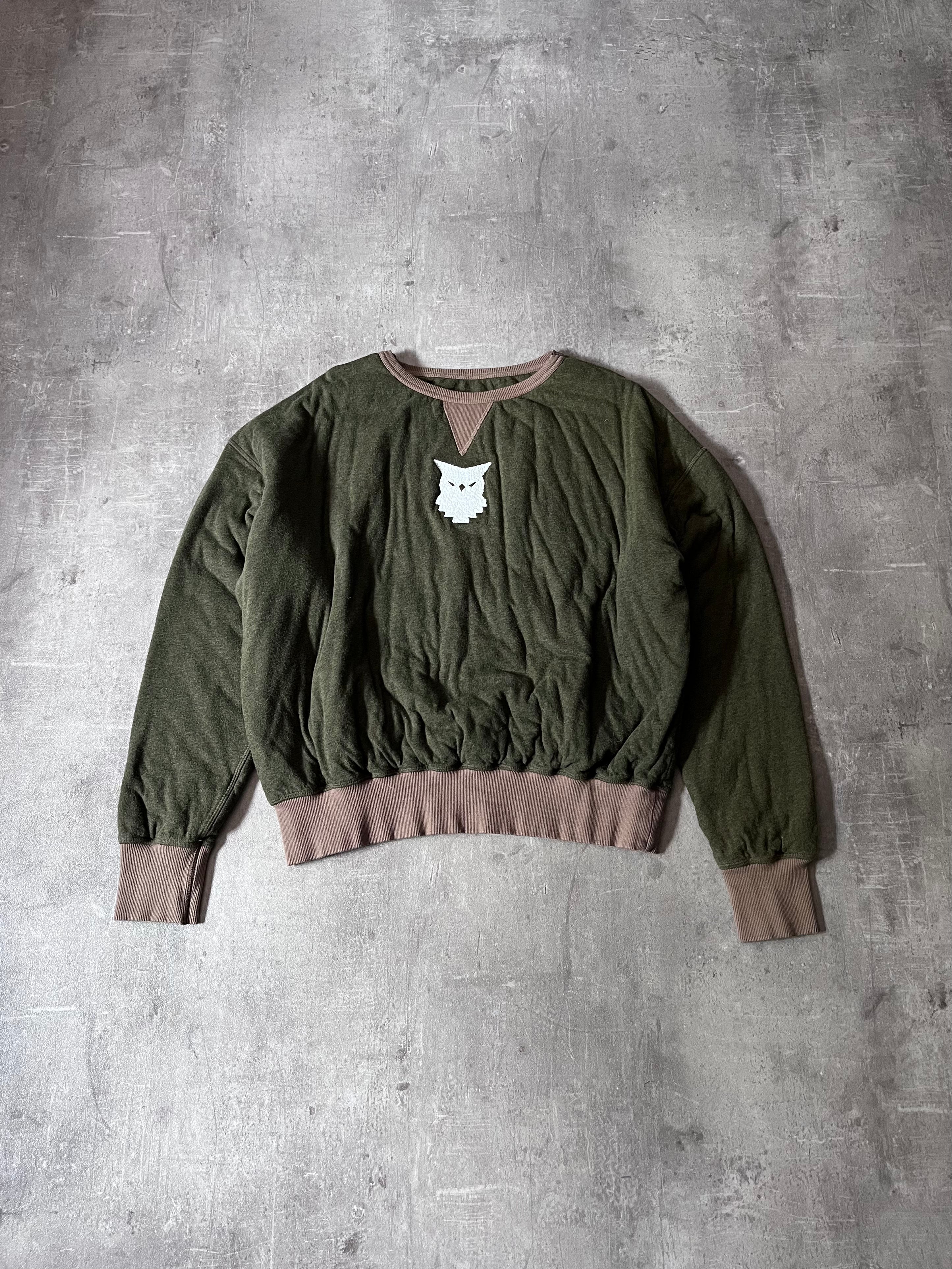 S/S 2022 Maison Margiela by John Galliano Owl Sweatshirt Green Men - M