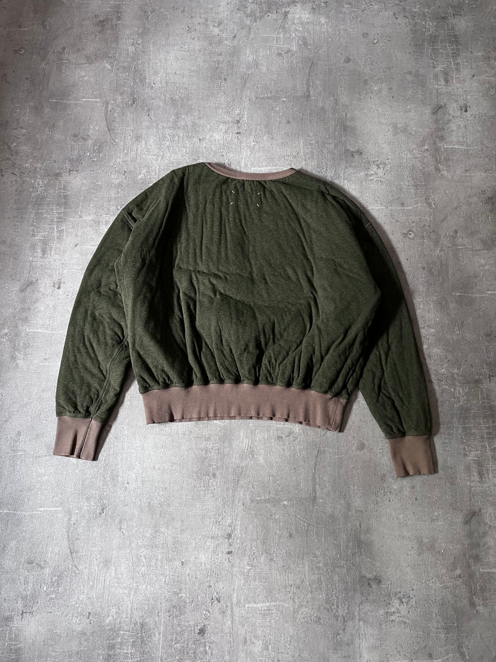 S/S 2022 Maison Margiela by John Galliano Owl Sweatshirt Green Men - M
