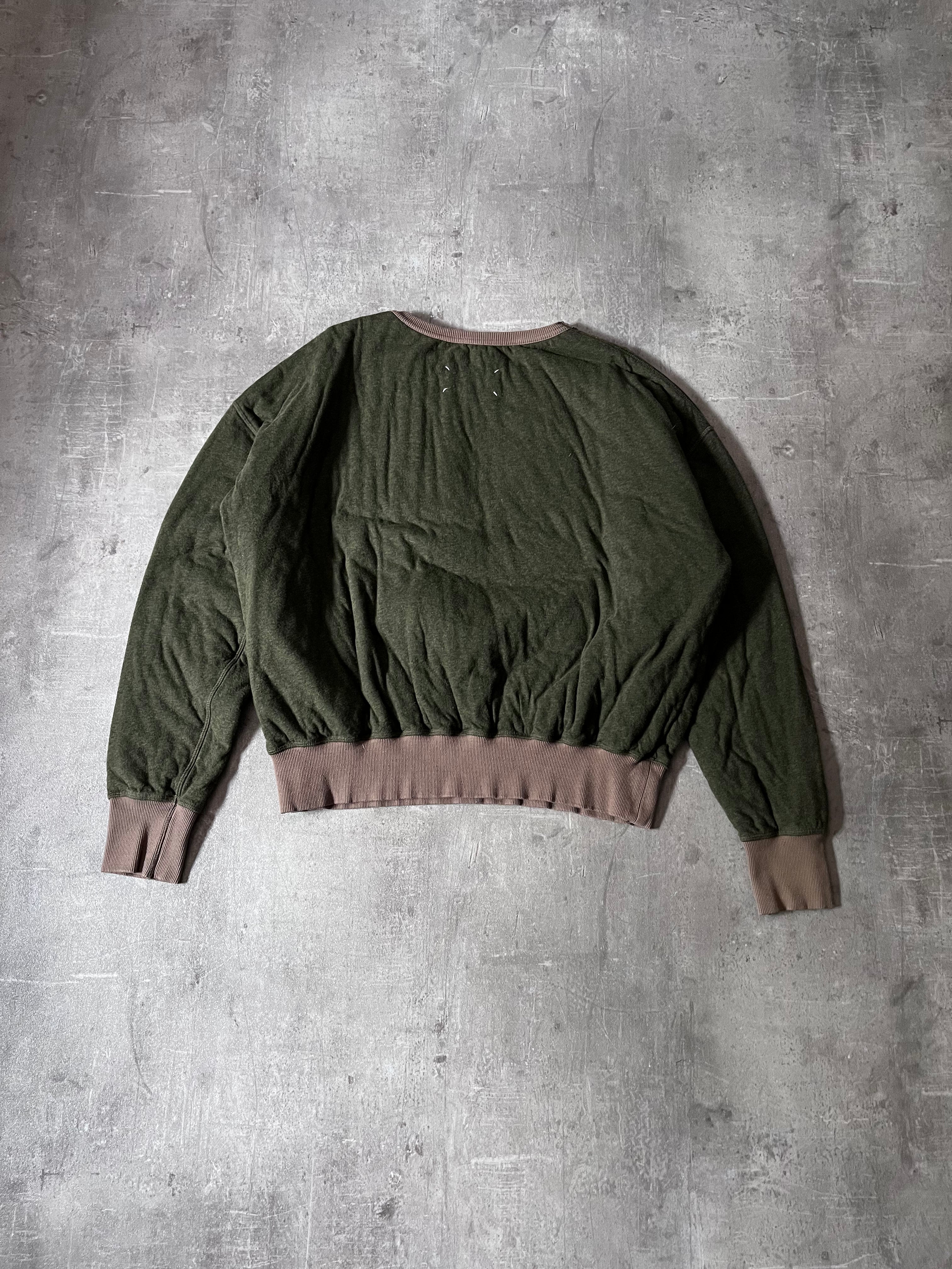 S/S 2022 Maison Margiela by John Galliano Owl Sweatshirt Green Men - M