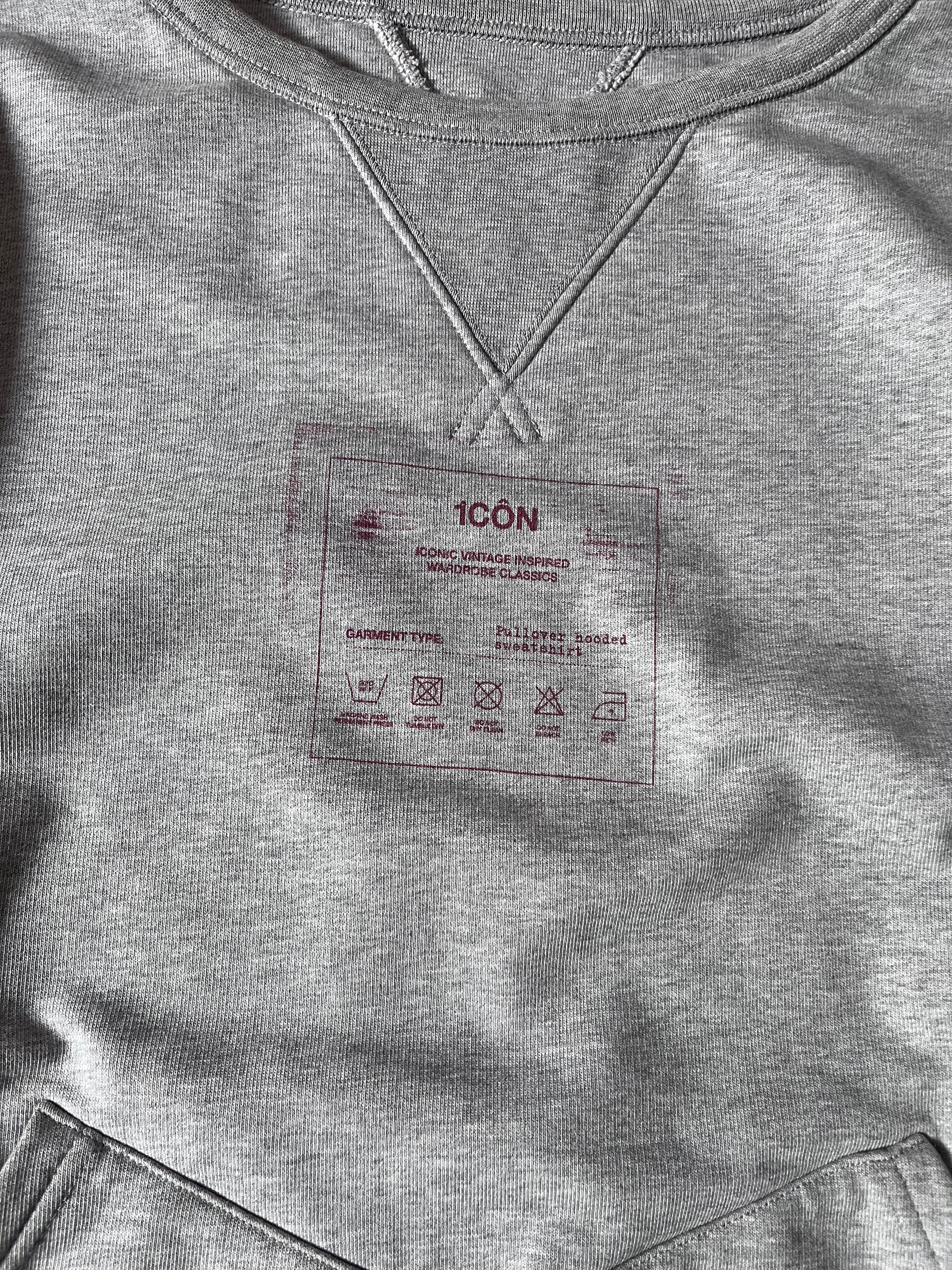 S/S 2021 Maison Margiela Icon Print Double Layer Sweatshirt Grey Men - M