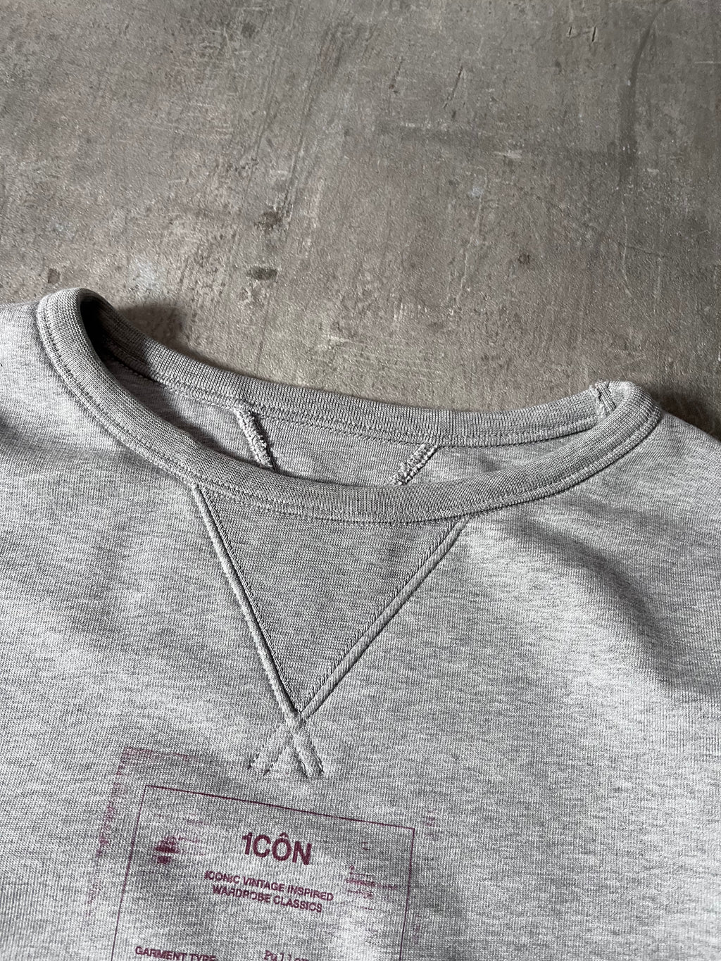 S/S 2021 Maison Margiela Icon Print Double Layer Sweatshirt Grey Men - M
