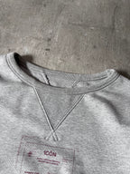 S/S 2021 Maison Margiela Icon Print Double Layer Sweatshirt Grey Men - M