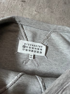 S/S 2021 Maison Margiela Icon Print Double Layer Sweatshirt Grey Men - M